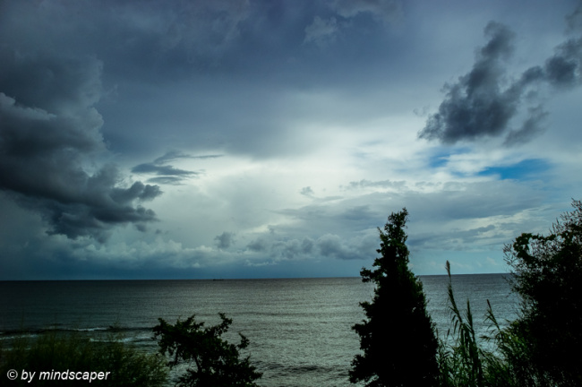 Stormy Weather above Gulf of Messinia